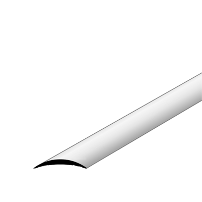 Hohlflachprofile ungelocht, silber eloxiert